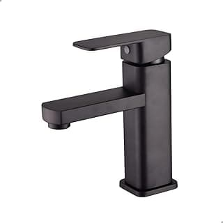 Torneira monocomando preta fosco para lavatório/banheiro, SOFTINOX