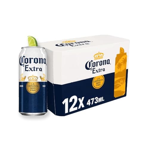 Cerveja Corona Extra Lata 473ml - Pack com 12 unidades