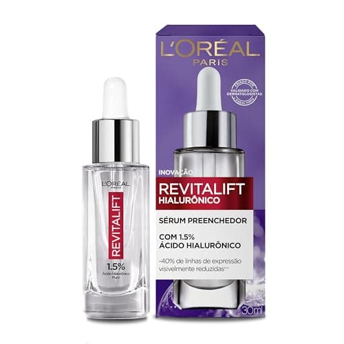 L'Oréal Paris Sérum Anti-Idade Hidratação Preenchedora Revitalift, 1,5% de Ácido Hialurônico Puro, 30ml