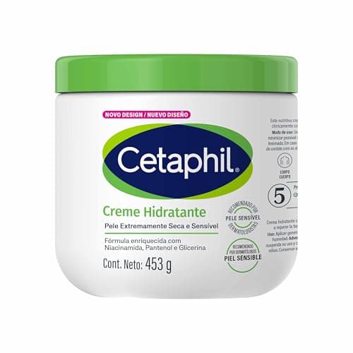 Creme Hidratante Corporal para Pele Seca e Sensível Cetaphil 453g - Hidratação 48h