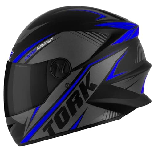 CAPACETE FECHADO PRO TORK R8 AZUL TAM. 60 VIS. FUMÊ