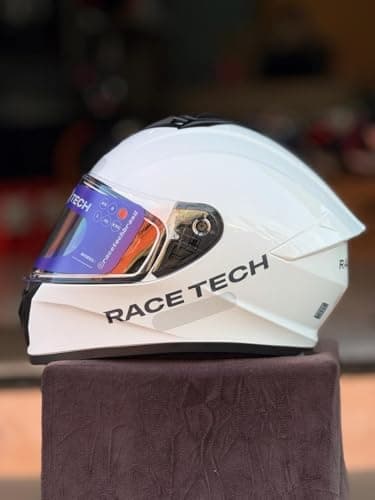 CAPACETE RACE TECH HIT MONOCOLOR (Branco, 61 - 62)