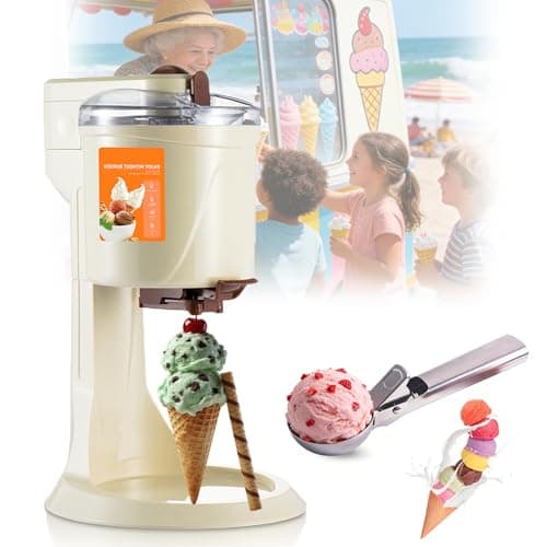 MáQuina De Sorvete De Mesa, MáQuina De Sorvete Cremoso Com Coletor De Bolas De Sorvete, RemovíVel E LaváVel Para Uso DoméStico, Iogurte Congelado