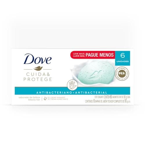 Pack Sabonete em Barra Dove Cuida & Protege Envoltório 6 Unidades 90g Cada Leve Mais Pague Menos, Dove