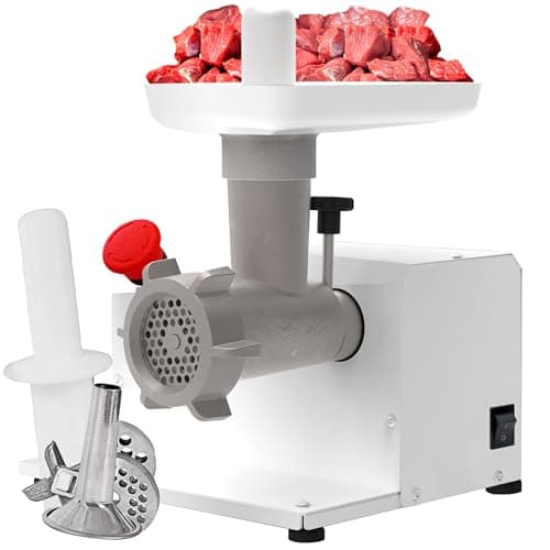 Moedor De Carne Elétrico Profissional Industrial Saro MEC Bivolt, Branco