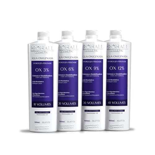 Prohall Água Ox 10% 20% 30% 40% Vol + Pó Descolorante Blue
