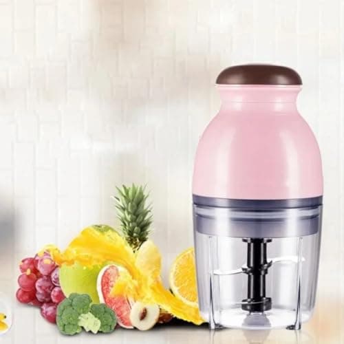 Mini Moedor Elétrico De Carne De Alimentos Picador Triturador De Frutas 600ml 250W 220V