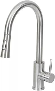 Torneira inox Monocomando Extensível Gourmet C/ducha Flexível