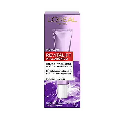 L’Oréal Paris L'Oréal Paris Revitalift Hialurônico Creme Anti-Idade Para Área Dos Olhos 15G Ácido Hialurônico Tonificador Rejuvenescedor Linhas De Expressão Ácido Hialurônico E Antirrugas