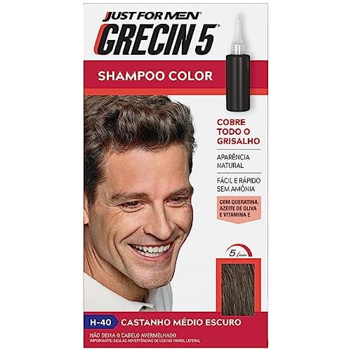 Grecin - Shampoo Tonalizante Grecin 5 Castanho Medio Escuro