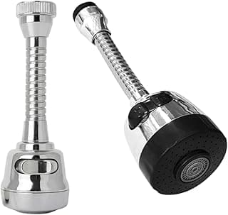 Bico Arejador Aerador Extensor de Torneira Flexível Articulado Giratório 360 Graus com 2 funções Chuveirinho e Uniforme Pia Cozinha Banheiro Lavanderia Prático