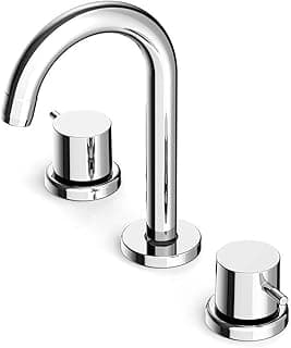 Kit com 2 Misturador para Lavatório de Mesa com 3 Furos e Válvula de Escoamento Basic Celite Cromado