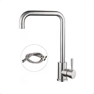 Torneira Inox Escovado de Cozinha Monocomando Mesa Estilo Deca Docol