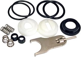 Danco 88103 Kit de reparo para torneiras Delta/Peerless de manípulo único, pacote com 1, preto, branco, aço inoxidável