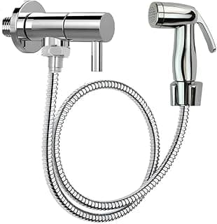Link Metais - Ducha Higienica Cromada, Ducha Intima Mangueira Inox 1,20 Metros, Duchinha De Mao