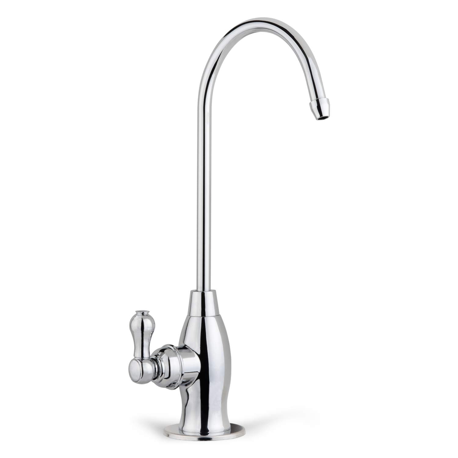 iSpring Torneira de osmose reversa resistente GK1-CHR, torneira de água potável para pia de cozinha com bico alto, torneira RO estilo contemporâneo, cromado