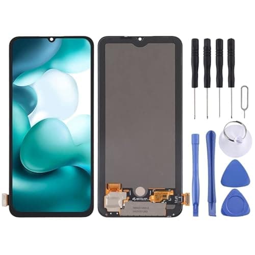 Substituição da tela móvel Tela LCD AMOLED original para Xiaomi Mi 10 Lite 5G com Montagem Full Digitizer Ecrã LCD