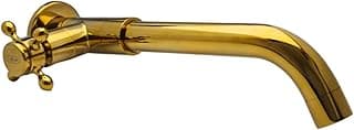 MAC Metais Vintage, Torneira Vintage Retrô Parede Pompei Dourado Ouro Clássica