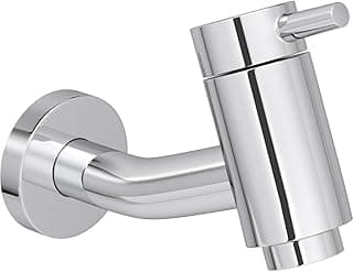 Torneira de parede cromada para lavatório com design moderno