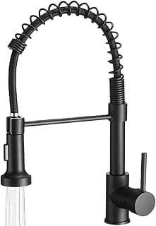 Yab Torneira De Cozinha Gourmet Monocomando Quente e Frio De Bancada (Preto Fosco)