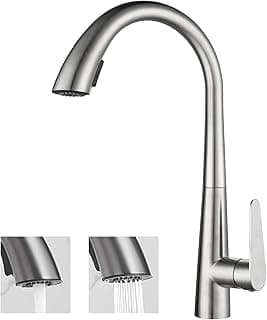 YESOP Torneira De Cozinha Bancada Gourmet Extensível Monocomando Escovada