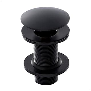 SOFTINOX Válvula Click Inteligente de Inox 7/8 para Cuba de Banheiro e Lavatório – Acabamento Preto Fosco, Ralo de 3cm com Sistema Pop Up, Design Moderno e Alta Durabilidade