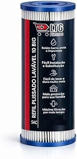 Refil Cartucho Plissado Filtro Big Blue 10x4 1/2 Lavavel