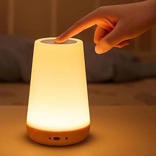 Luminária de Mesa Portátil Led Abajur Adequada Para Quarto Sala Decoração Touch Sem Fio USB Iluminação Com Mudança de Cor Touch Recarregável, Design Minimalista