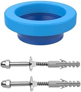 ANEL DE VEDACAO P/VASO SANITARIO C/GUIA E KIT DE FIXACAO EM ACO ZINCADO E BUCHA N°10