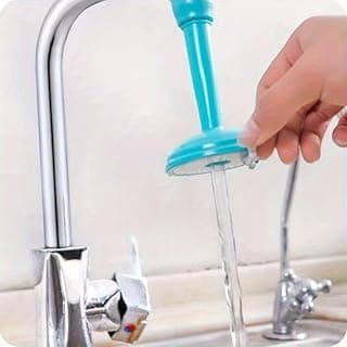 Regulador de pressão de torneira universal - extensão portátil à prova de respingos, adequada para pias, design moderno, fácil de instalar, azul