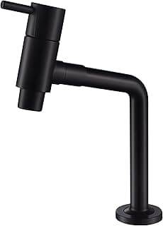Torneira de banheiro ABS preto design curto mesa AA05P