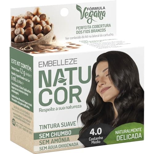 natucor Tinta De Cabelo Natucor Individual Avelã Castanho Médio 4.0 Naturalmente Delicada