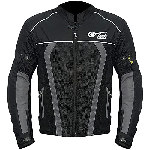 Jaqueta GP Tech Summer 2 Preta-Cinza unissex c/proteção 6G-5XL
