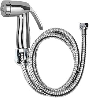 Ducha Higiênica Metal Gatilho e Engate Mangueira Flexivel 1,20 Mt Kit Ducha Higienica Top Cromado