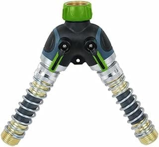 Adaptador de acoplamento de mangueira de latão de 3/10.2 cm, conector de encaixe de tubulação de água rosqueado por mola para torneira e tubo de jardim, para fácil instalação, conexão rápida