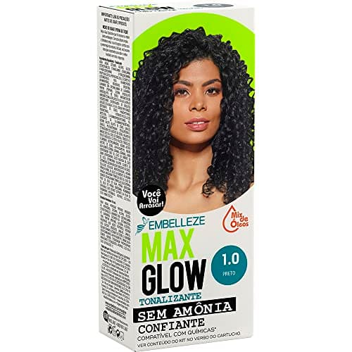 Tonalizante Vegano MaxGlow Individual Preto Confiante 1.0