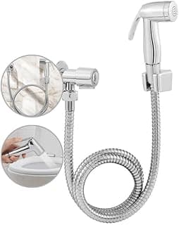 Ducha Higiênica com Mangueira Flexível de 1,5m – Registro Metálico e Duchinha em ABS Resistente para Banheiro - Amel
