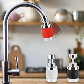 Arejador De Pia Giratório 360 Graus, Arejador De Torneira De Cozinha Com Dupla Função, Arejador De Grande Ângulo, Alta Pressão E Grande Fluxo (Vermelho) 1 Peça