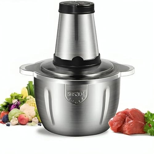 Processador De Alimentos 3 Litros De Carne Legumes Temperos Elétrico Motor Potente 850w Multiprocessador Aço Inox (220V)