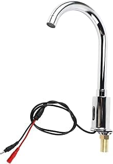 Torneira automática com sensor infravermelho em aço inoxidável para banheiro e cozinha