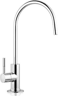 iSpring GA1-B Osmose reversa, torneira de água potável sem chumbo, estilo contemporâneo, bico alto, cromado