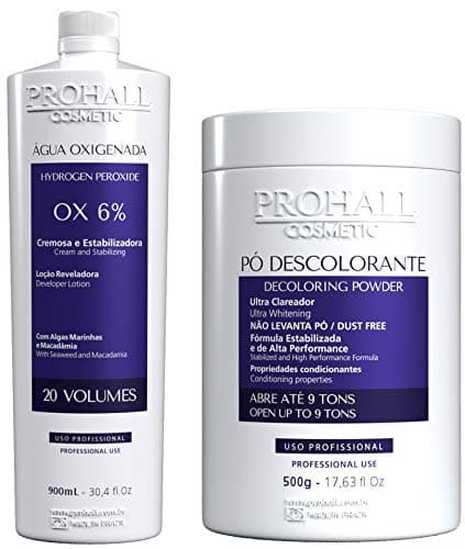 Prohall Pó Descolorante 500G + OX 6% 20Vol. 900Ml