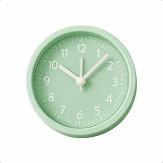 Relógio Despertador Cabeceira Analógico, Design Minimalista, Portátil, para Decoração de Casa e Escritório (Verde.Claro)