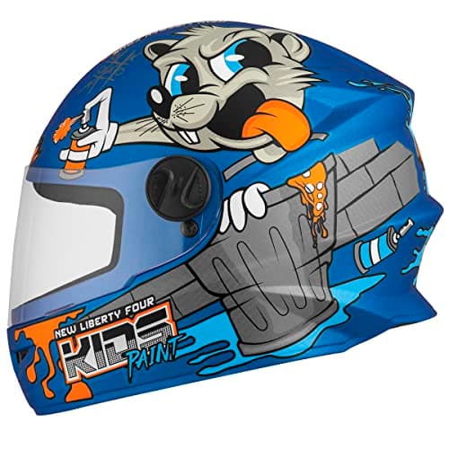Pro Tork Capacete Infantil Liberty Four Kids Paint 54, Cor: Azul Fosco
