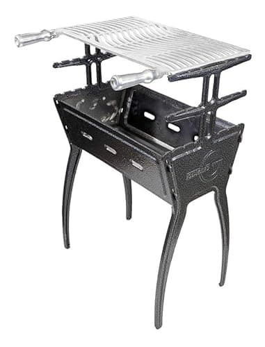 Caverna Do Bodão Churrasqueira Alumínio Fundido 81 Cm Preto Craquelado Resistente ao Tempo