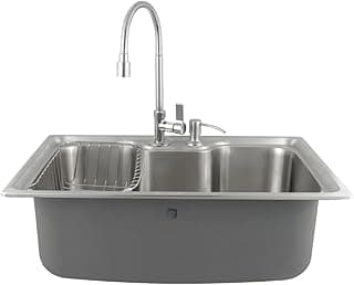 Cuba Gourmet Pia Cozinha Aço Inox 60x42 com Torneira Flexível e Acessórios