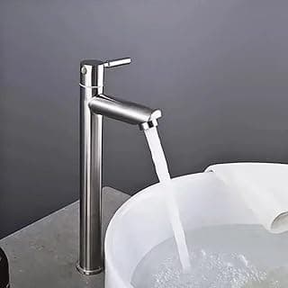 Torneira de banheiro de aço inoxidável com design moderno e alta vedação