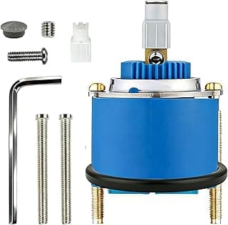 Cartucho cerâmico atualizado 46048000 46 mm compatível com Grohe 46048 cartucho de cerâmica de válvula de mistura de mão única, para torneiras de alavanca única
