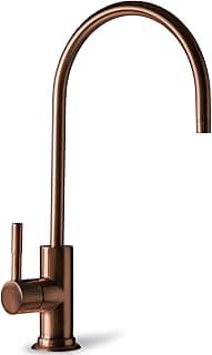 iSpring GA1-AW Osmose reversa, torneira de água potável sem chumbo, estilo contemporâneo, bico alto, vinho antigo