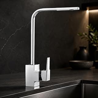 Torneira Slim Monocomando Cromada Bica Alta Giratória 360° para Cozinha e Banheiro